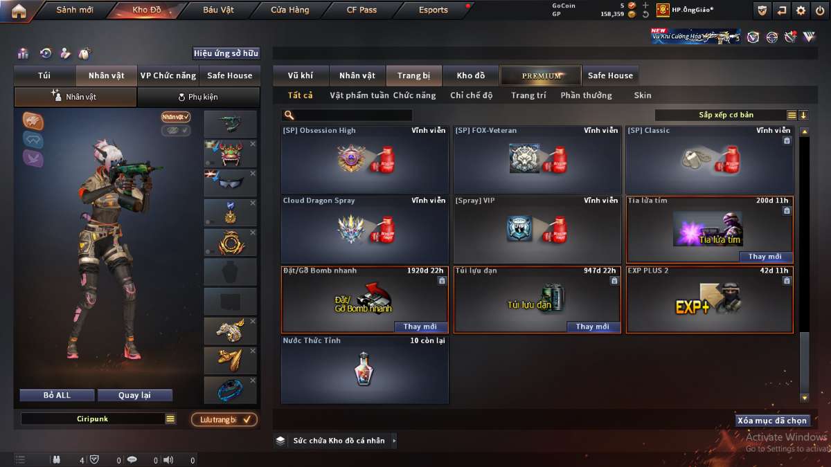 shop acc cf uy tin gia re